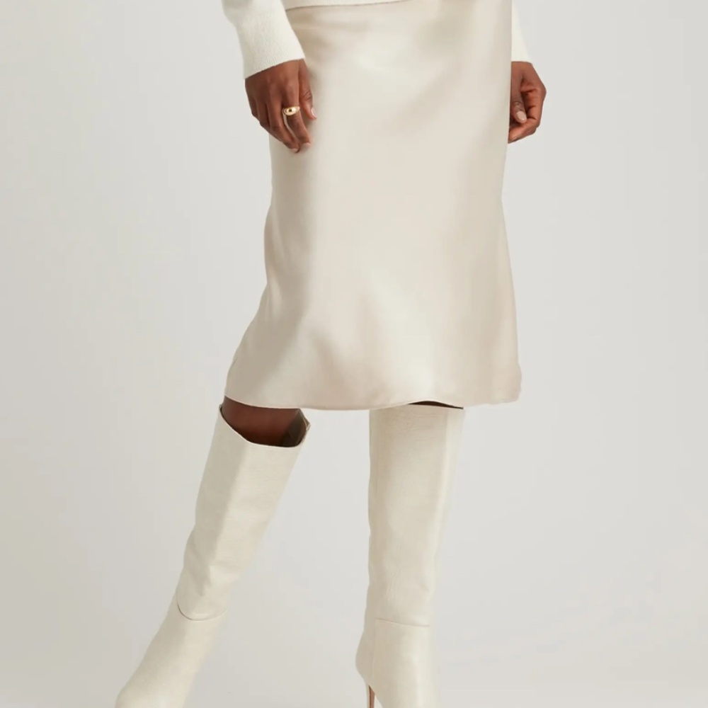 Quince 100% Washable Silk Skirt Size L